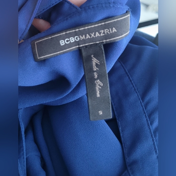 BCBGMAXAZRIA Women's Juliya Tiered Strappy Tank Top Blouse Purple Size Small - Picture 7 of 12